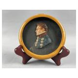 19th Century Small French Wax Portrait