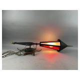 Vtg Swag Lamp with a Cone-Shaped Design