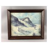 Vtg Framed Lithograph by Artist Adolf Sehring