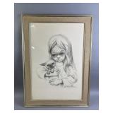 Framed & Signed Ozz Franca Drawing