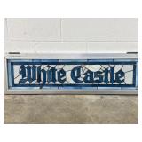 Stained Glass White Castle Sign