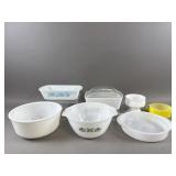 Vtg Milk Glass Lot - Glasbake, Federal & More