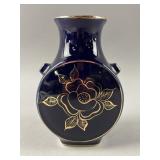 Vintage Gzhel Russian Cobalt Blue Vase