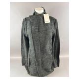 NWT RNT23 Medium Green/Black Cardigan