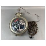 Vintage Budweiser 2 Sided Hanging Clock/Sign