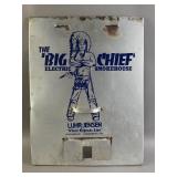 Vtg Luhr Jensen Big Chief Electric Smokehouse Sign