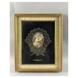 Victorian Cameo Style Framed Wall Art