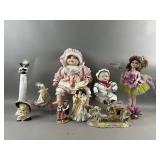 Vintage Porcelain Dolls and More