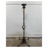 Vtg Iron Floor Candle Stand