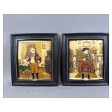 Antique Bretby Pottery Wall Plaques