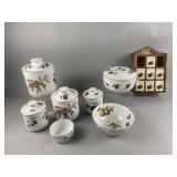 Vtg Royal Worcester Evesham Gold Pot Set & More