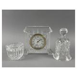 Waterford Crystal Clock, Bell, & Tea Light Holder