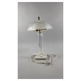 Vintage Hungarian Crystal & Marble Accent Lamp