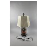 Vtg/Antq Chinoiserie Porcelain Ginger Jar Lamp