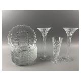 JD Durand Crystal Candlesticks, Plates, & More