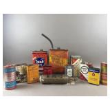 Vintage Metal Cans - Automotive, Cleaning & More