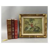 Framed Asian Print, Jane Austen Book & More