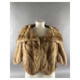 Vtg Old Hollywood-style Palomino Mink Fur