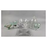 Vintage Clear Uranium Glass Lot