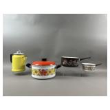 Vintage Decorative Enamel Ware Lot