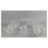 Glass Cups, Cream & Sugar, and Bowls