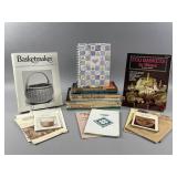 Lot of Vtg Basket Books, Magazines & More