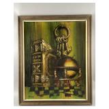 Framed/Signed MC Impasto Oil Painting by Cameron