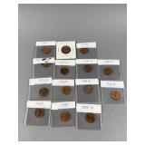 Lot of Antique Luster Pennies