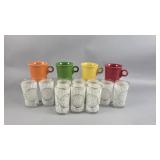 Fiestaware Mugs and Glass Cups