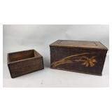 Vintage Turn of the Century Hand Carved Box