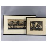 Vtg Woodblock Print "Nyhaun" by Saro & More