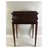 Vtg Brandt Mahogany Box Stand