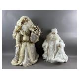 Vintage Porcelain Santa Claus Figures