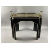 20th Century Chinoiserie Ebonized Tea Table