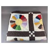 Vintage Brown Patchwork Quilt
