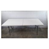 White Folding Cosco Table with Handle