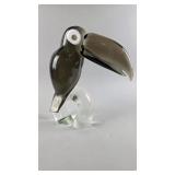Signed MCM Glass Toucan