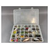 Vintage Fishing Lures & Organizer Box