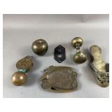 Vintage Bronze Door Knob, Spanish Stirrup & More