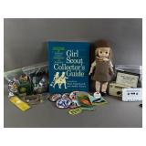 Vtg Girl Scout Guide, Doll, Patches, & More