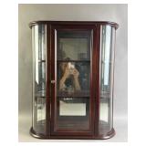 Vtg Bombay Company Wooden Display Cabinet
