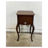 Antq Wooden Lamp/Side Table