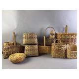 Large Lot of Woven Baskets
