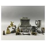 Charming Vtg Solid Brass Kittens Figurines & More