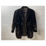Vintage N.L. Kaplan Dark Brown Mink Fur Jacket