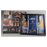 Bud Light Superbowl XLVI Mirror, and Wine Print