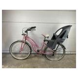 Schwinn Roxie Cruiser Bike W/ Child Safety Seat