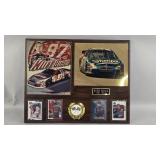 Kurt Busch #97 Ford Pictures and Cards on Plaque