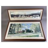 Two 1992 Norman Rockwell Prints On Canvas