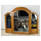 Vintage MCM Tri-Fold Vanity Mirror
